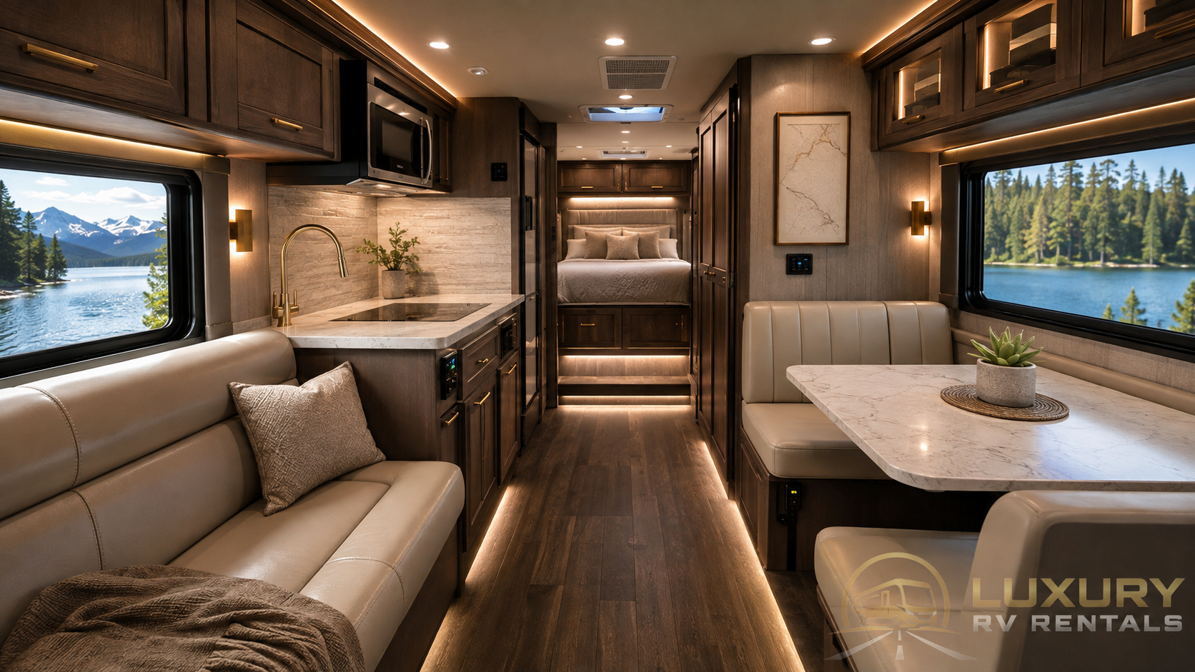Living Area motorhome view 2